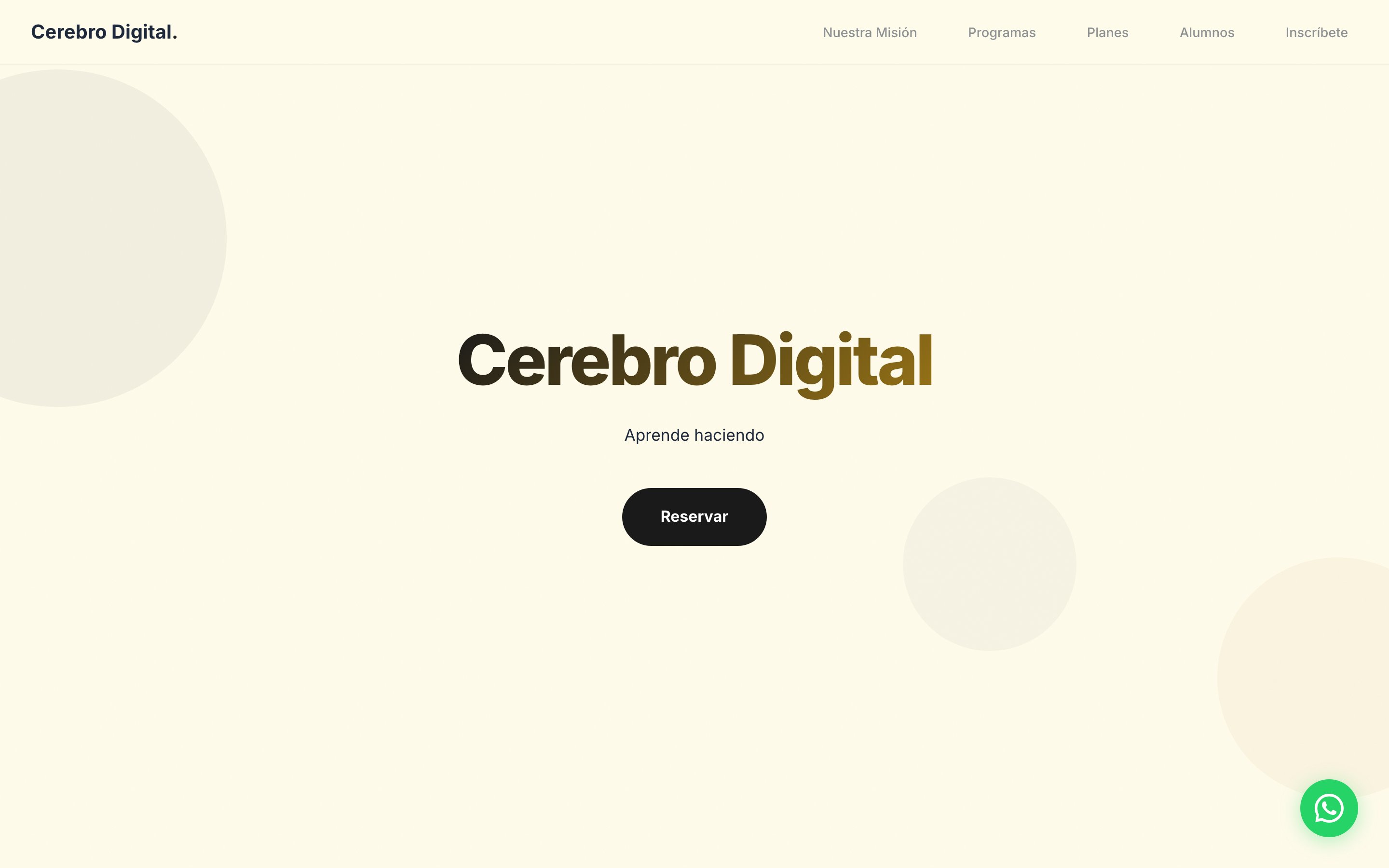 Sitio web de Cerebro Digital