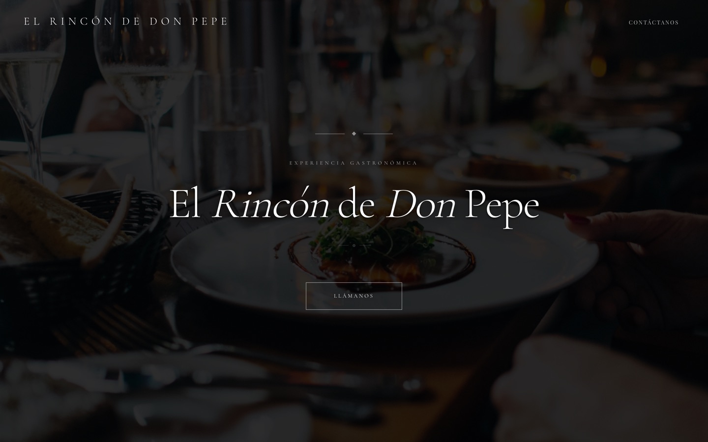 Sitio web de El Rincón de Don Pepe